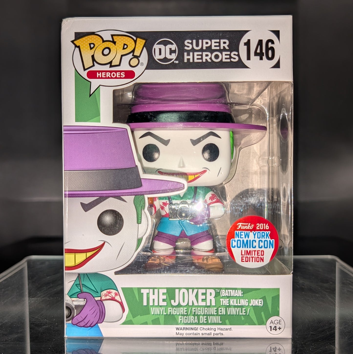 FUNKO POP! Vinyl Heroes RARE DC Super Heroes #146 The Joker (Killing Joke) [NYCC] [VAULTED]