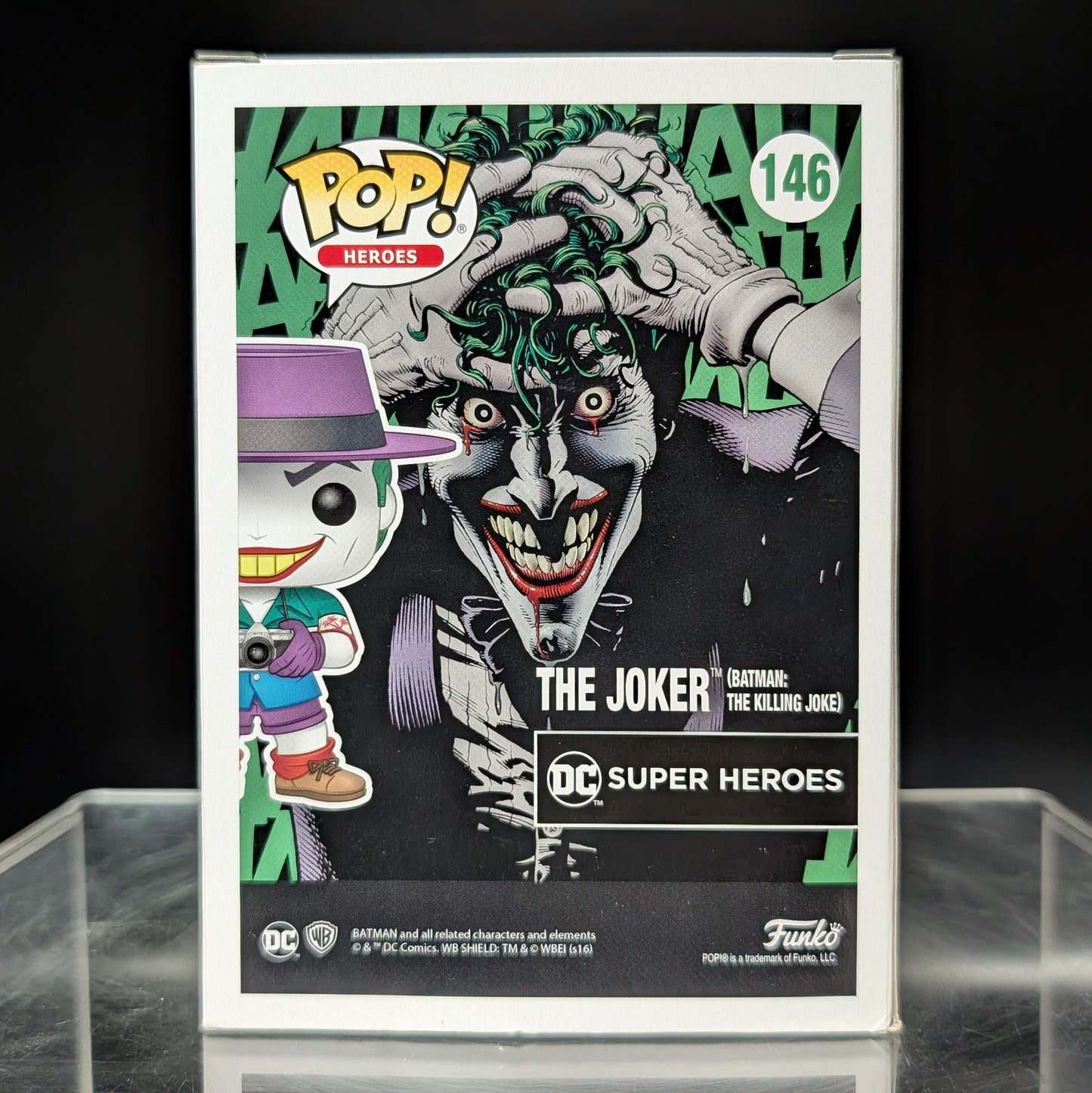 FUNKO POP! Vinyl Heroes RARE DC Super Heroes #146 The Joker (Killing Joke) [NYCC] [VAULTED]