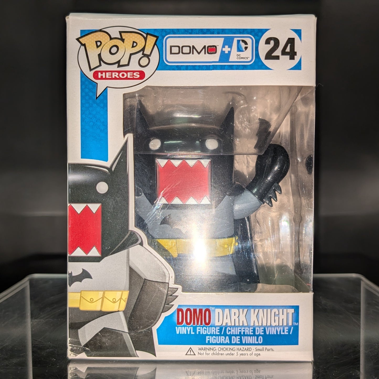 FUNKO POP! Vinyl Heroes RARE Domo + DC Comics #24 Domo Dark Knight [VAULTED]