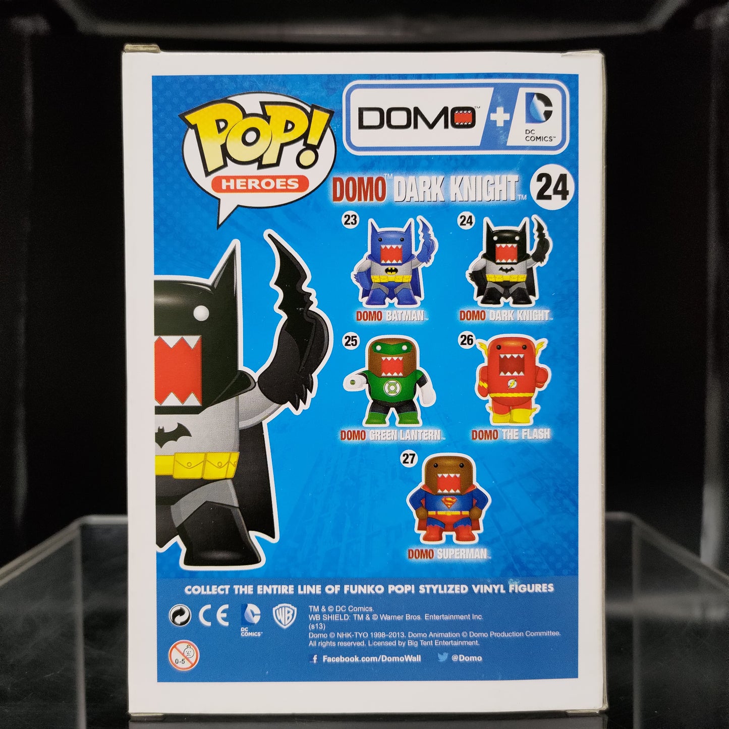 FUNKO POP! Vinyl Heroes RARE Domo + DC Comics #24 Domo Dark Knight [VAULTED]