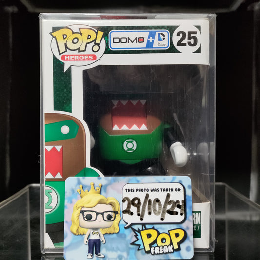 FUNKO POP! Vinyl Heroes RARE Domo + DC Comics #25 Domo Green Lantern [VAULTED]