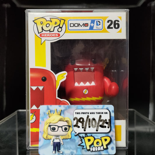 FUNKO POP! Vinyl Movies RARE Domo + DC Comics #26 Domo The Flash [VAULTED]