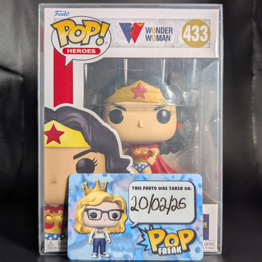 FUNKO POP! Vinyl Heroes RARE Wonder Woman #433 Wonder Woman Classic With Cape [VAULTED]