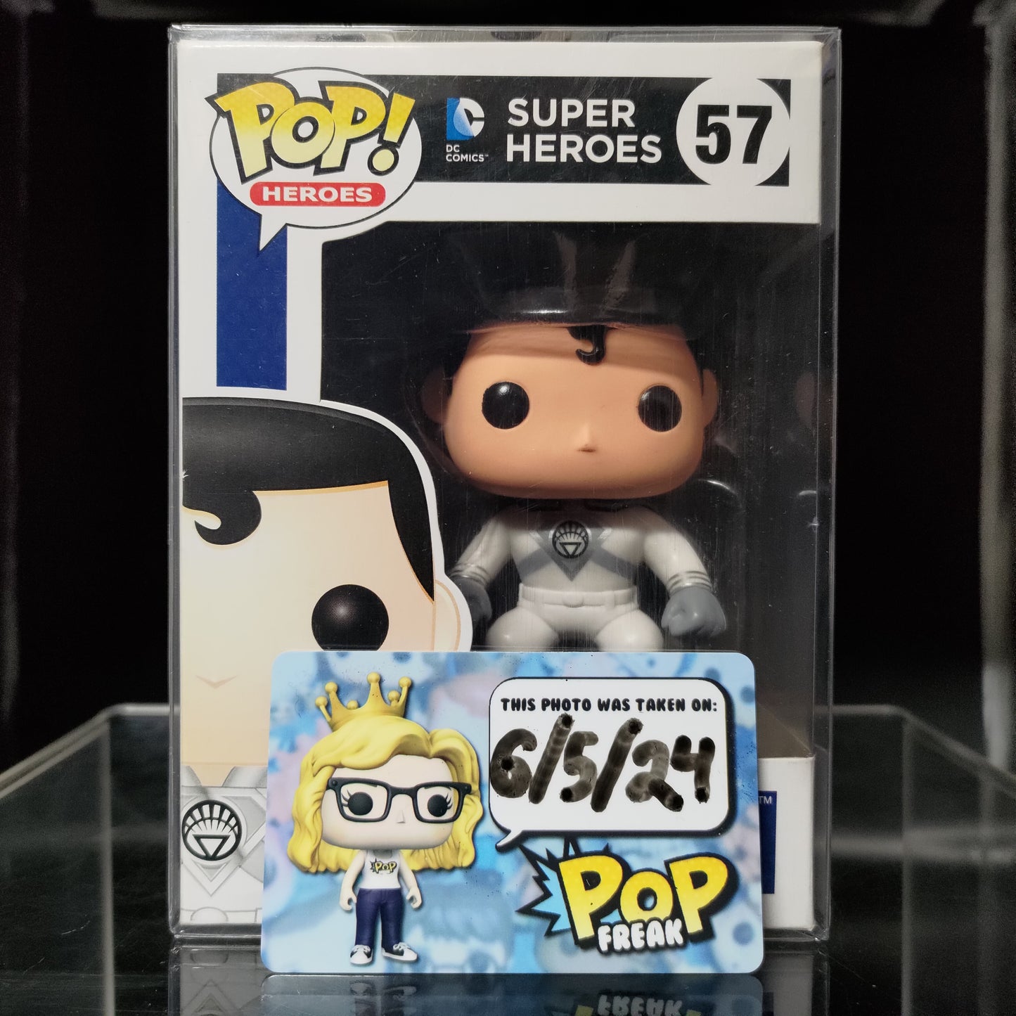 FUNKO POP! Vinyl Heroes RARE DC Super Heroes #57 White Lantern: Superman (Regular) [Fugitive Toys (Stickerless)] [VAULTED]