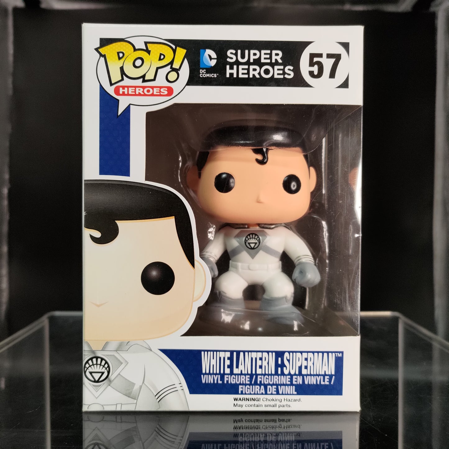 FUNKO POP! Vinyl Heroes RARE DC Super Heroes #57 White Lantern: Superman (Regular) [Fugitive Toys (Stickerless)] [VAULTED]