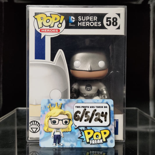 FUNKO POP! Vinyl Heroes RARE DC Super Heroes #58 White Lantern: Batman [Fugitive Toys (Stickerless)] [VAULTED]