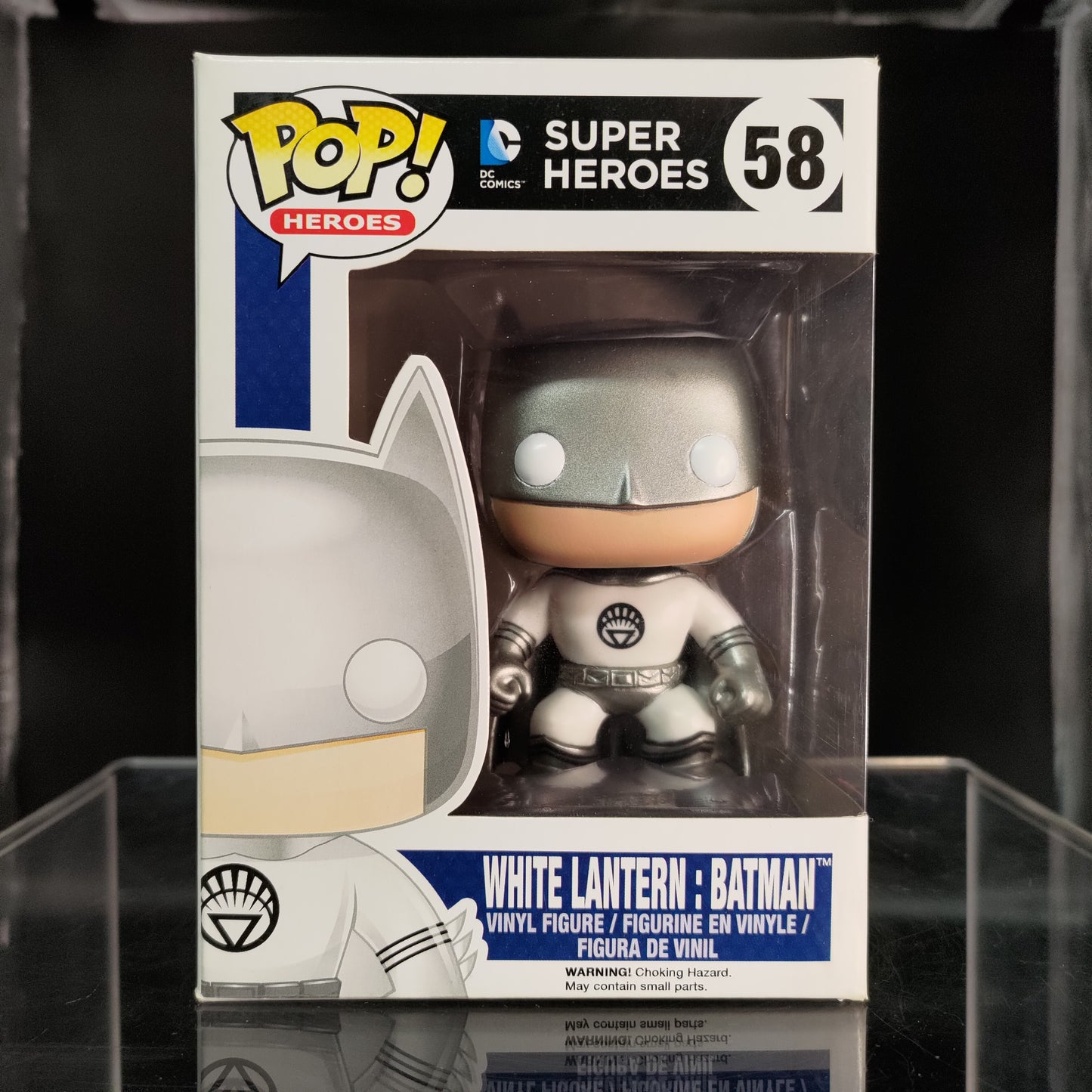 FUNKO POP! Vinyl Heroes RARE DC Super Heroes #58 White Lantern: Batman [Fugitive Toys (Stickerless)] [VAULTED]