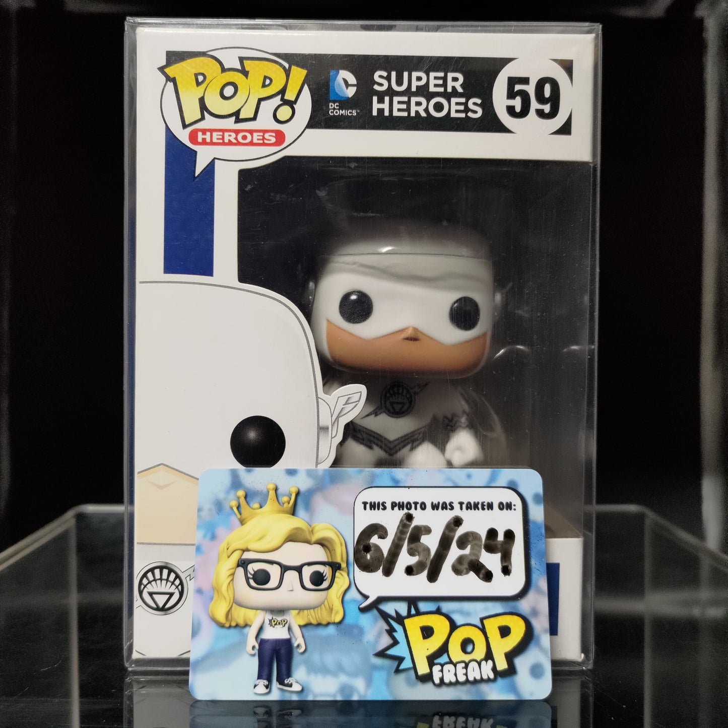 FUNKO POP! Vinyl Heroes RARE DC Super Heroes #59 White Lantern: The Flash [Fugitive Toys (Stickerless)] [VAULTED]