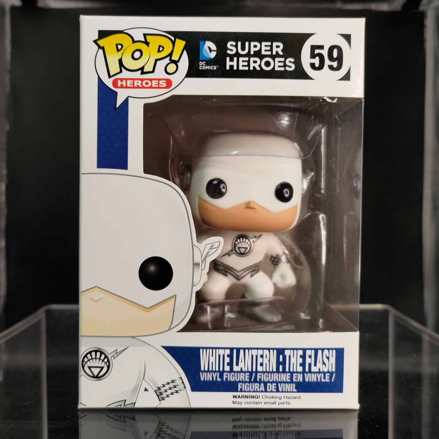 FUNKO POP! Vinyl Heroes RARE DC Super Heroes #59 White Lantern: The Flash [Fugitive Toys (Stickerless)] [VAULTED]