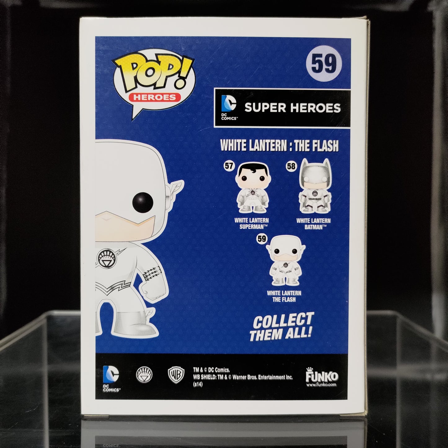 FUNKO POP! Vinyl Heroes RARE DC Super Heroes #59 White Lantern: The Flash [Fugitive Toys (Stickerless)] [VAULTED]