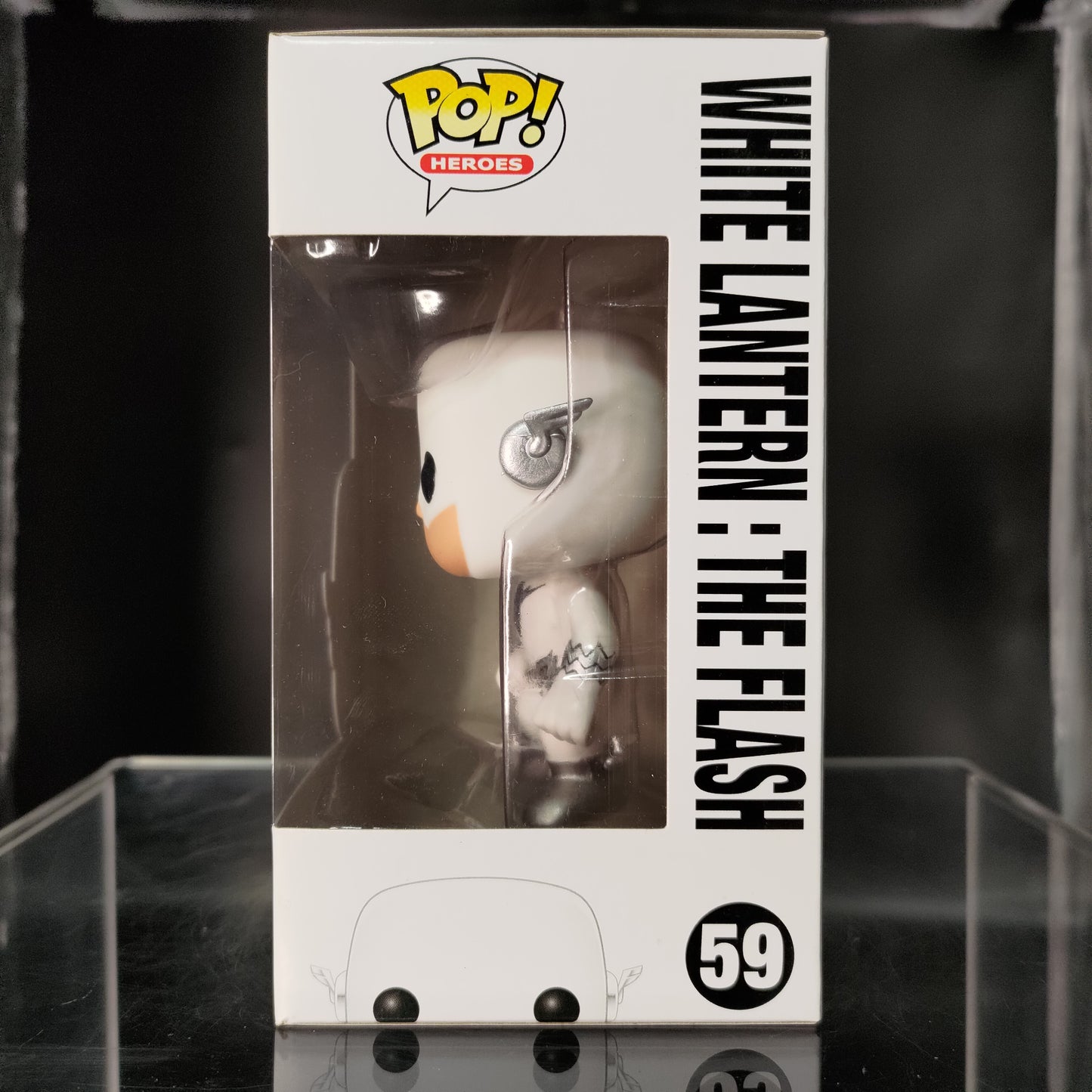 FUNKO POP! Vinyl Heroes RARE DC Super Heroes #59 White Lantern: The Flash [Fugitive Toys (Stickerless)] [VAULTED]