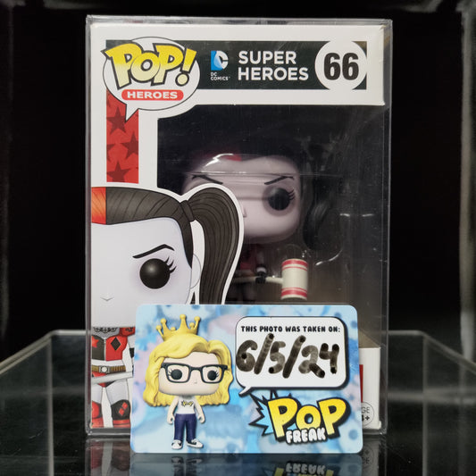 FUNKO POP! Vinyl Heroes RARE DC Super Heroes #66 Harley Quinn (New 52 - Roller Derby) [Standard Release] [VAULTED]