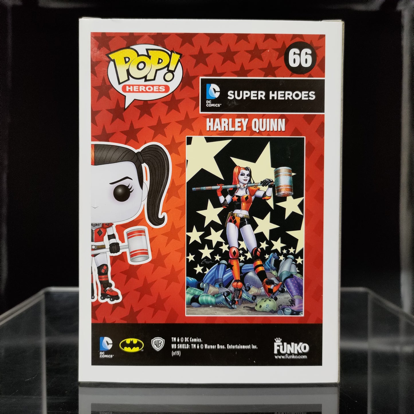 FUNKO POP! Vinyl Heroes RARE DC Super Heroes #66 Harley Quinn (New 52 - Roller Derby) [Standard Release] [VAULTED]