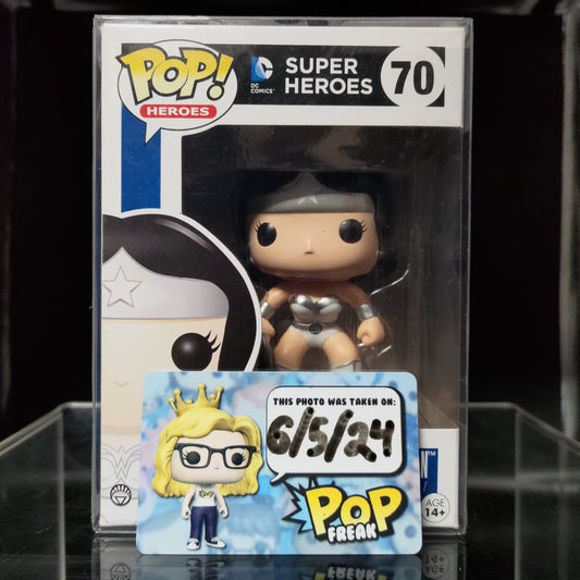 FUNKO POP! Vinyl Heroes RARE DC Super Heroes #70 White Lantern: Wonder Woman [Fugitive Toys (Stickerless)] [VAULTED]