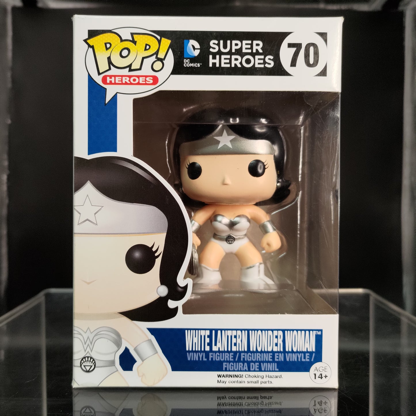 FUNKO POP! Vinyl Heroes RARE DC Super Heroes #70 White Lantern: Wonder Woman [Fugitive Toys (Stickerless)] [VAULTED]