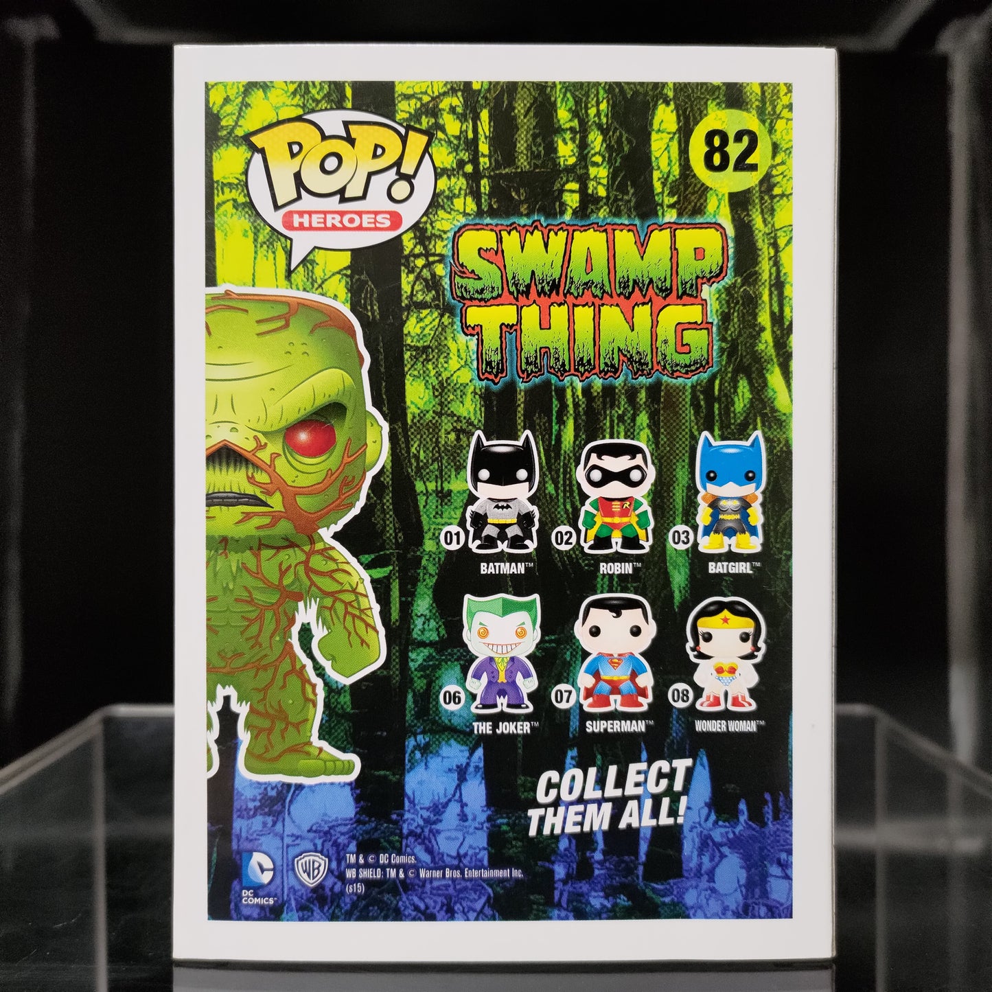 FUNKO POP! Vinyl Heroes RARE #82 Swamp Thing (GITD) [Previews (Stickerless)] [VAULTED]