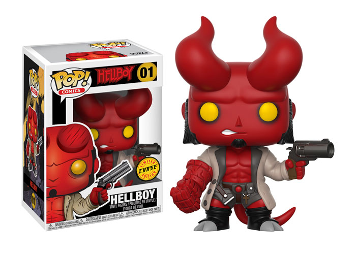 FUNKO POP! Vinyl Comics RARE Hellboy #01 Hellboy (Horns) [Chase] [VAULTED]