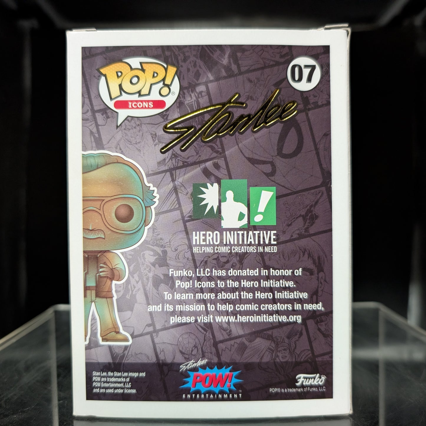 FUNKO POP! Vinyl Icons RARE #07 Stan Lee (Patina) [VAULTED]