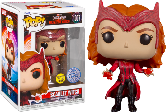 FUNKO POP! Bobble-Head Marvel RARE Doctor Strange in the Multiverse of Madness #1007 Scarlet Witch (Multiverse of Madness) (GITD) [Funko Special Edition] [VAULTED]