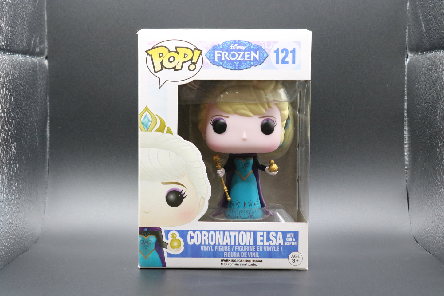 FUNKO POP! Vinyl RARE Disney #121 Coronation Elsa With Orb & Scepter [Hot Topic (Stickerless)] [VAULTED]