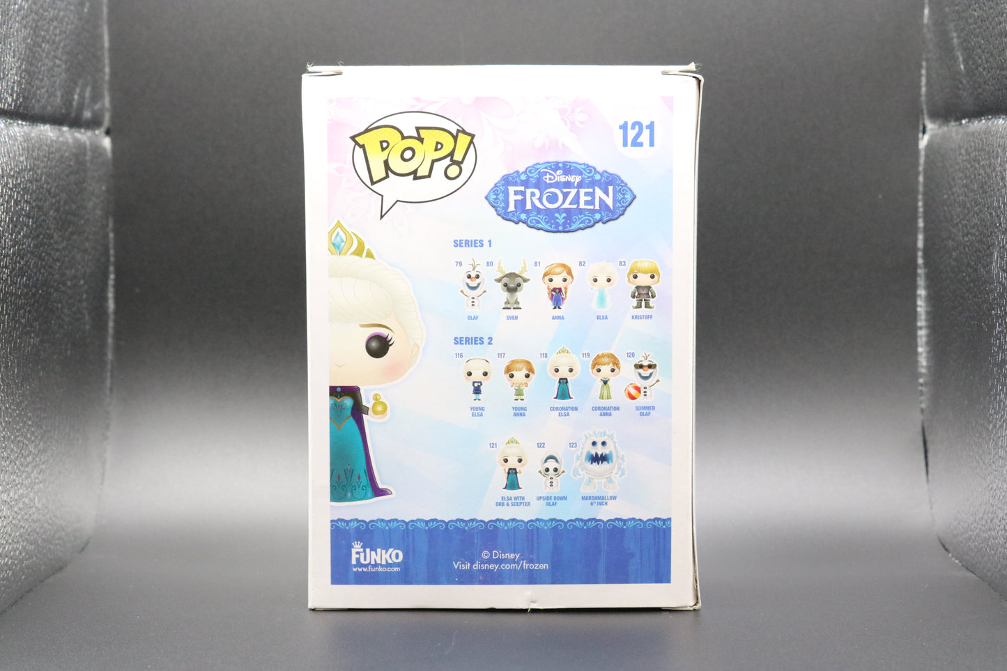 FUNKO POP! Vinyl RARE Disney #121 Coronation Elsa With Orb & Scepter [Hot Topic (Stickerless)] [VAULTED]