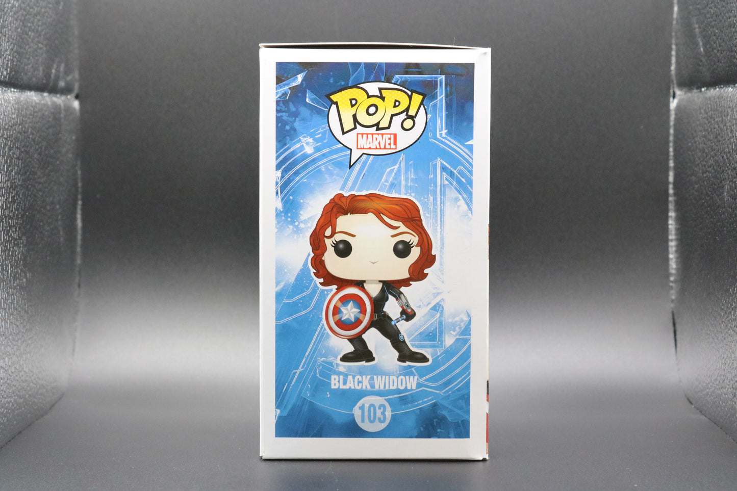 FUNKO POP! Vinyl Marvel RARE The Avengers #103 Black Widow (Age of Ultron - w/Shield) [GameStop (Stickerless)] [VAULTED]