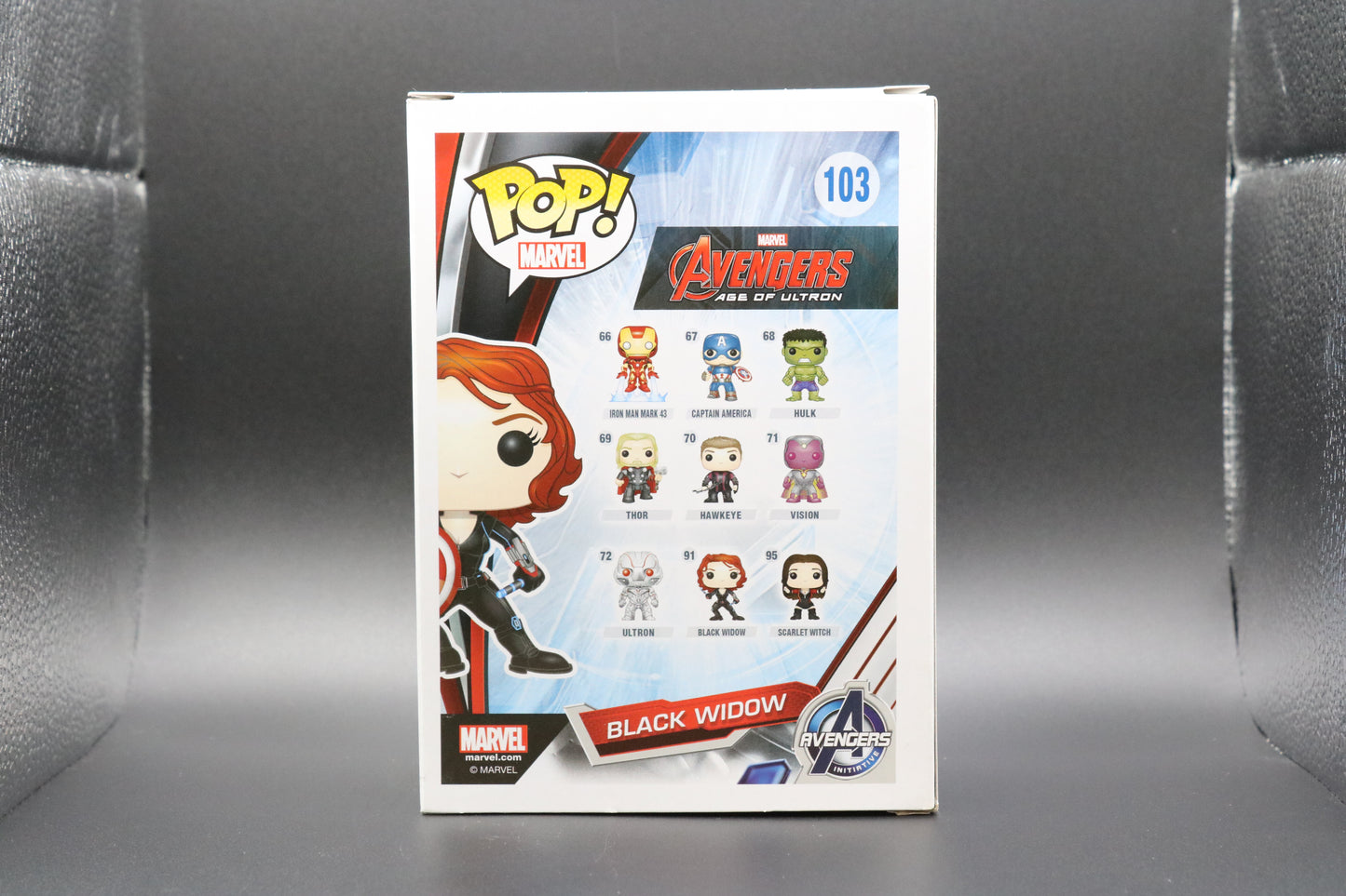 FUNKO POP! Vinyl Marvel RARE The Avengers #103 Black Widow (Age of Ultron - w/Shield) [GameStop (Stickerless)] [VAULTED]