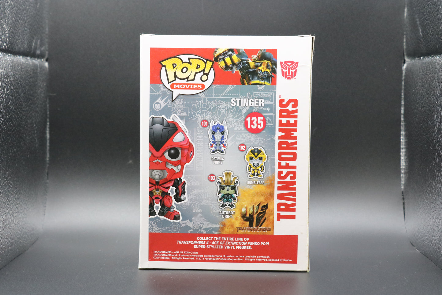 FUNKO POP! Vinyl Movies RARE Authentic Transformers #135 Stinger [Walmart (Stickerless)] [VAULTED]