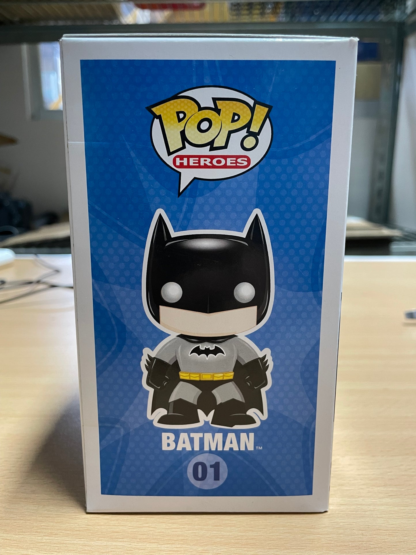 FUNKO POP! Vinyl Heroes RARE DC Comics #01 Batman ("DC Super Heroes" Box) [VAULTED]