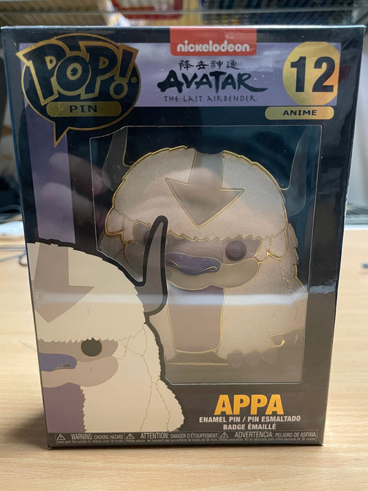 FUNKO POP! Vinyl Pin RARE Avatar The Last Airbender #12 Appa (Pin) [VAULTED]