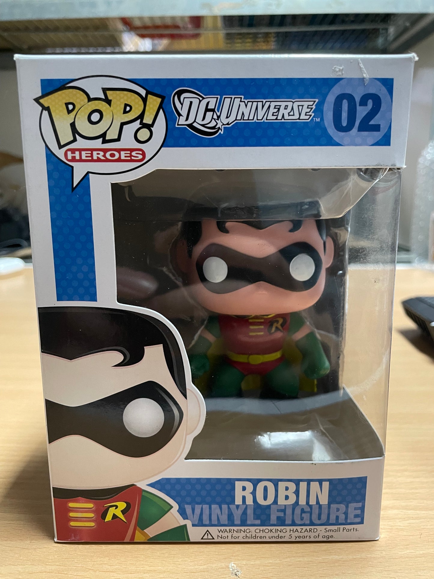 FUNKO POP! Vinyl Heroes RARE DC Universe #02 Robin ("DC Universe" Box) [VAULTED]