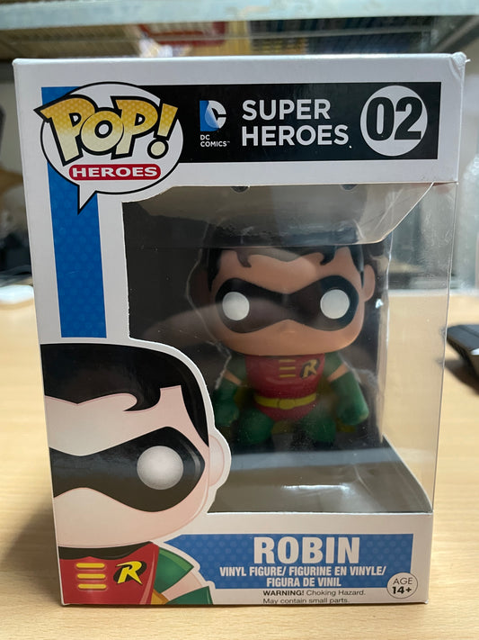 FUNKO POP! Vinyl Heroes RARE DC Super Heroes #02 Robin ("DC Super Heroes" Box) [VAULTED]