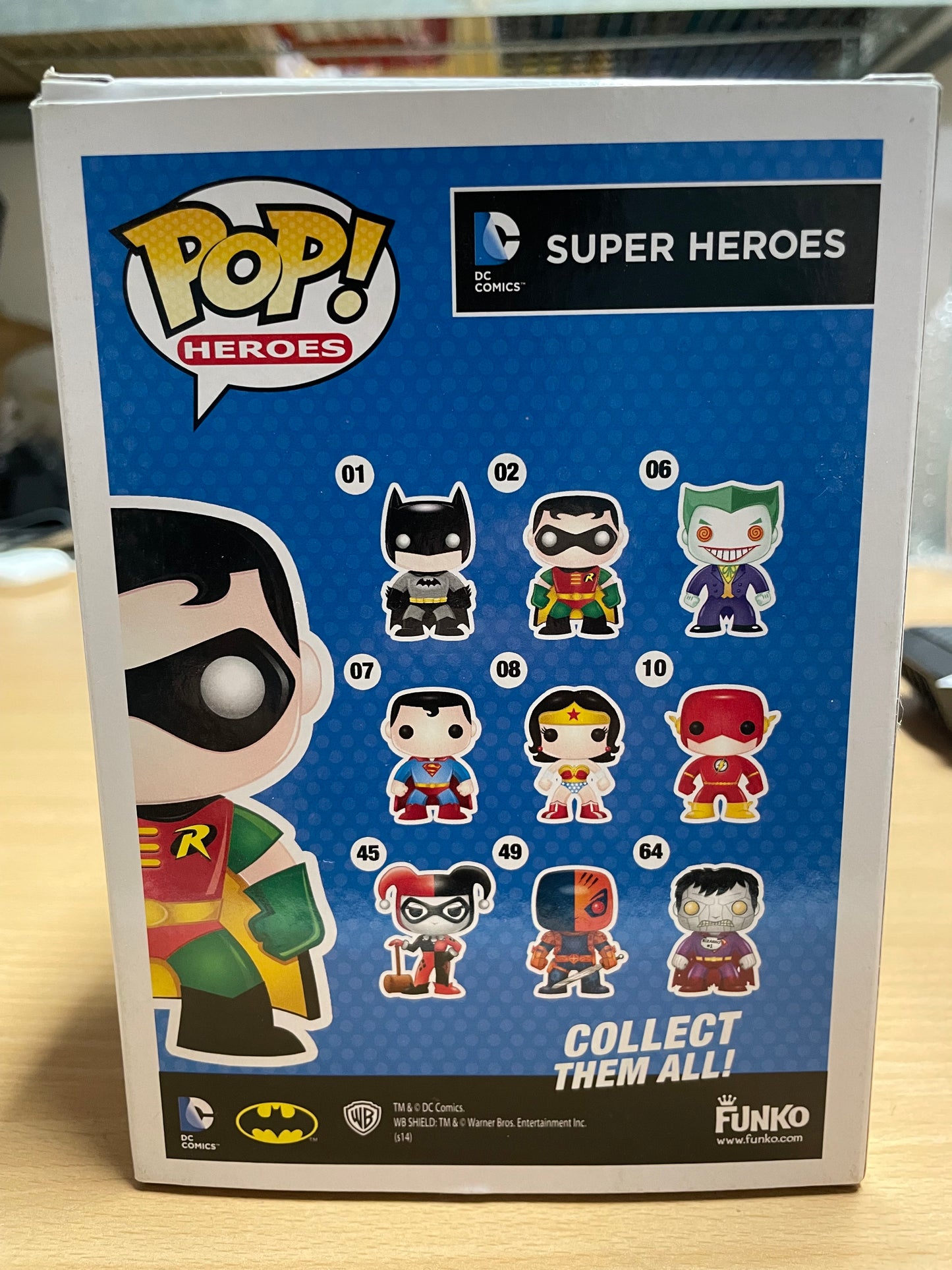 FUNKO POP! Vinyl Heroes RARE DC Super Heroes #02 Robin ("DC Super Heroes" Box) [VAULTED]