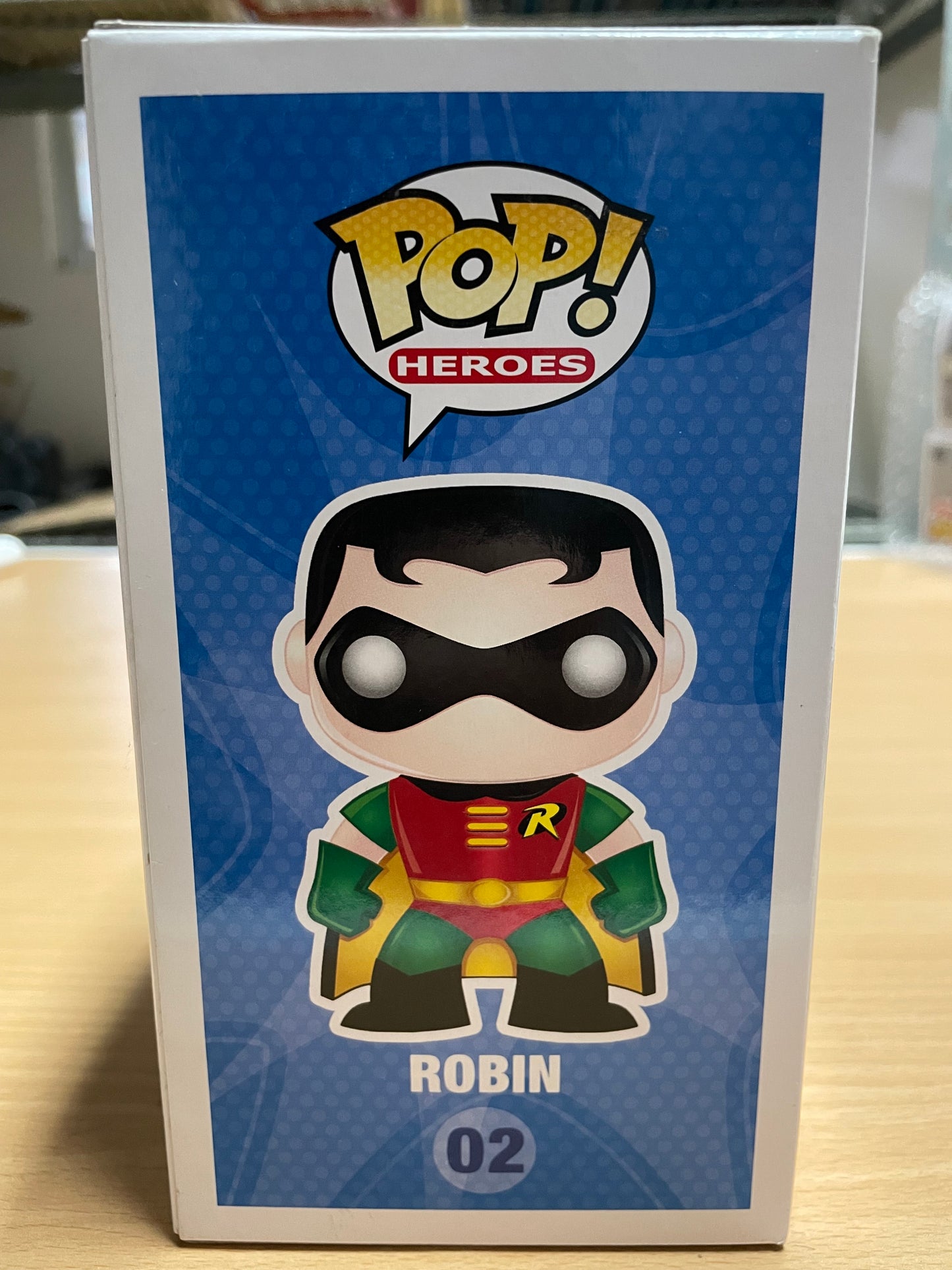 FUNKO POP! Vinyl Heroes RARE DC Super Heroes #02 Robin ("DC Super Heroes" Box) [VAULTED]