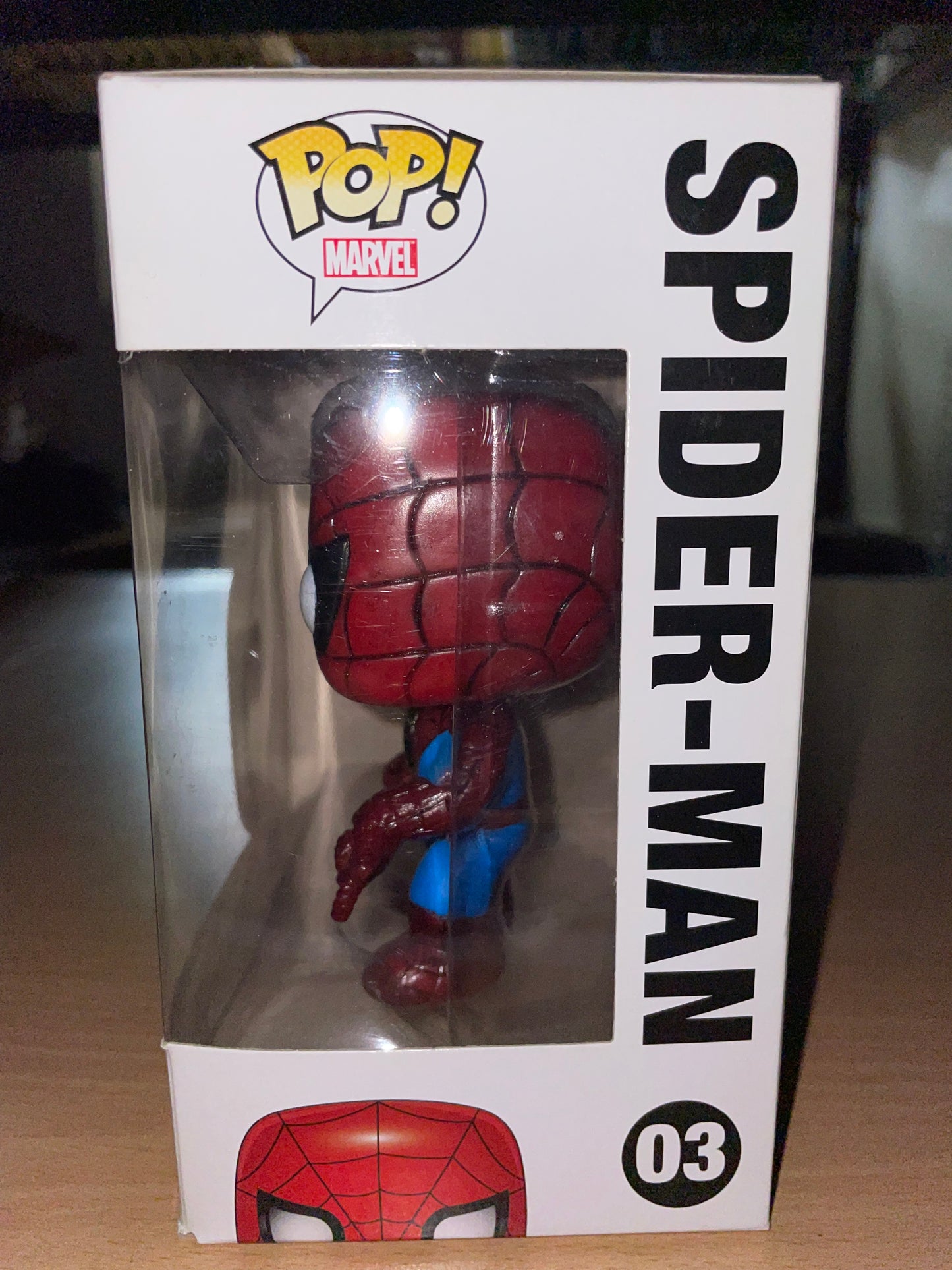 FUNKO POP! Vinyl Bobble-Head Marvel RARE Marvel Universe #03 Spider-Man ("Marvel Universe" Box) [VAULTED]