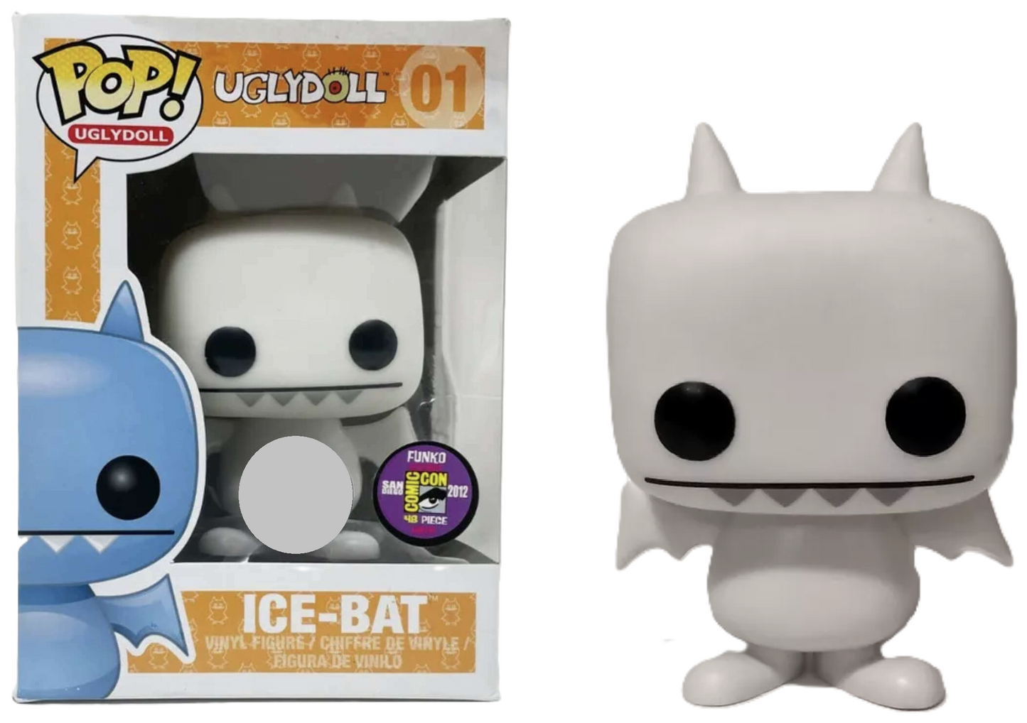 FUNKO POP! Vinyl Uglydoll RARE #01 Ice-Bat (White) [SDCC] [VAULTED]