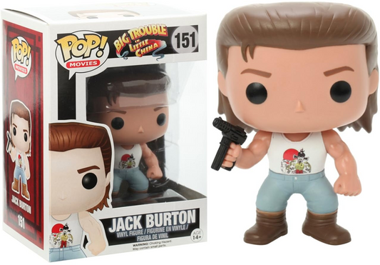 FUNKO POP! Vinyl Movies RARE Big Trouble in Little China #151 Jack Burton [VAULTED]