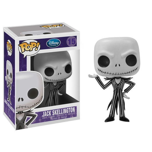 FUNKO POP! Vinyl Disney RARE #15 Jack Skellington (2nd Release - Eng. Warning, Age, No No. Circle) [VAULTED]