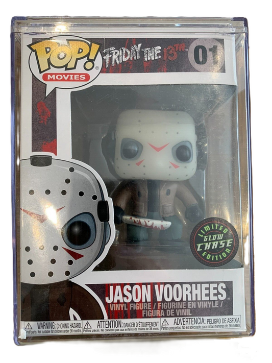 FUNKO POP! Vinyl Movies RARE Friday The 13th #01 Jason Voorhees (GITD) (3 Languages) [Chase] [VAULTED]