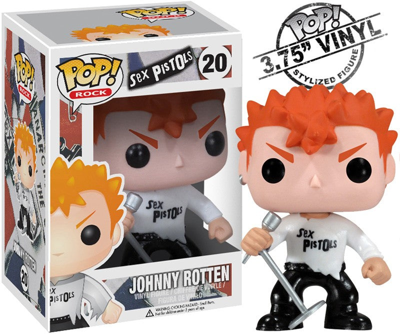 FUNKO POP! Vinyl Rock RARE Sex Pistols #20 Johnny Rotten [VAULTED]