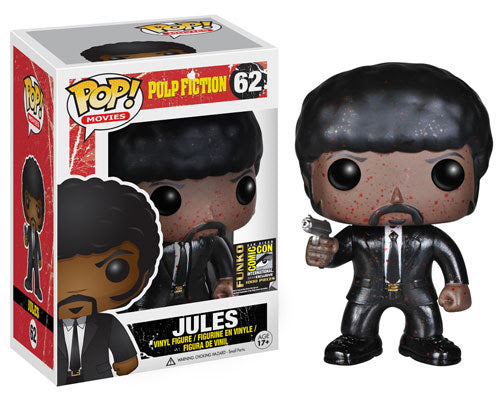 FUNKO POP! Vinyl Movies RARE Pulp Fiction #62 Jules (Bloody) [SDCC (Stickerless)] [VAULTED]