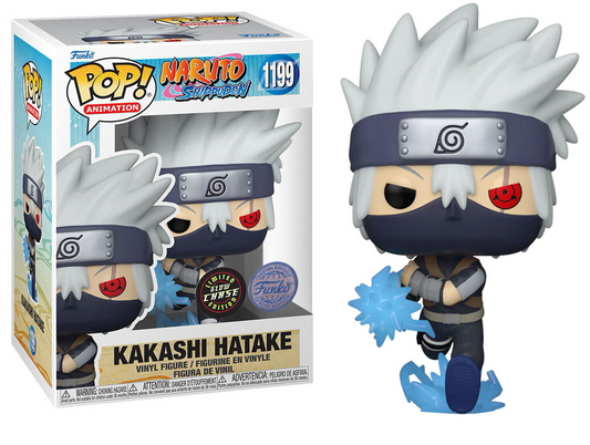 FUNKO POP! Vinyl Animation RARE Naruto Shippuden #1199 Kakashi Hatake (Chidori - Sharingan) (GITD) [Funko Special Edition | Chase] [VAULTED]