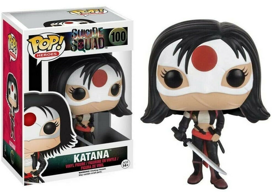 FUNKO POP! Vinyl Heroes RARE Suicide Squad #100 Katana (Suicide Squad) [VAULTED]