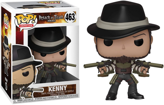 FUNKO POP! Vinyl Animation RARE Attack on Titan #463 Kenny Ackermann [VAULTED]