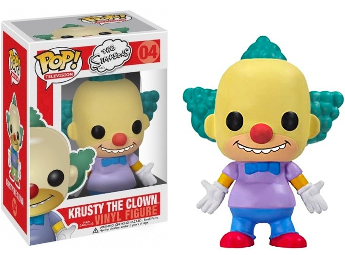 FUNKO POP! Vinyl Television RARE The Simpsons #04 Krusty The Clown [VAULTED]