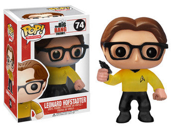 FUNKO POP! Vinyl Television RARE The Big Bang Theory #74 Leonard Hofstadter (Star Trek) [VAULTED]