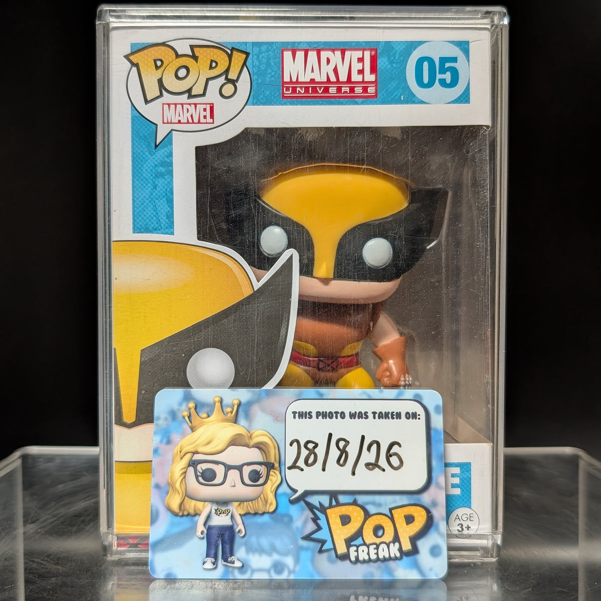 FUNKO POP! Marvel RARE Vinyl Bobble-Head X-Men #05 Wolverine (Brown) [Zapp Comics (Stickerless)] [VAULTED]