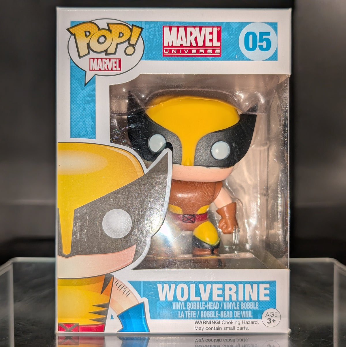 FUNKO POP! Marvel RARE Vinyl Bobble-Head X-Men #05 Wolverine (Brown) [Zapp Comics (Stickerless)] [VAULTED]