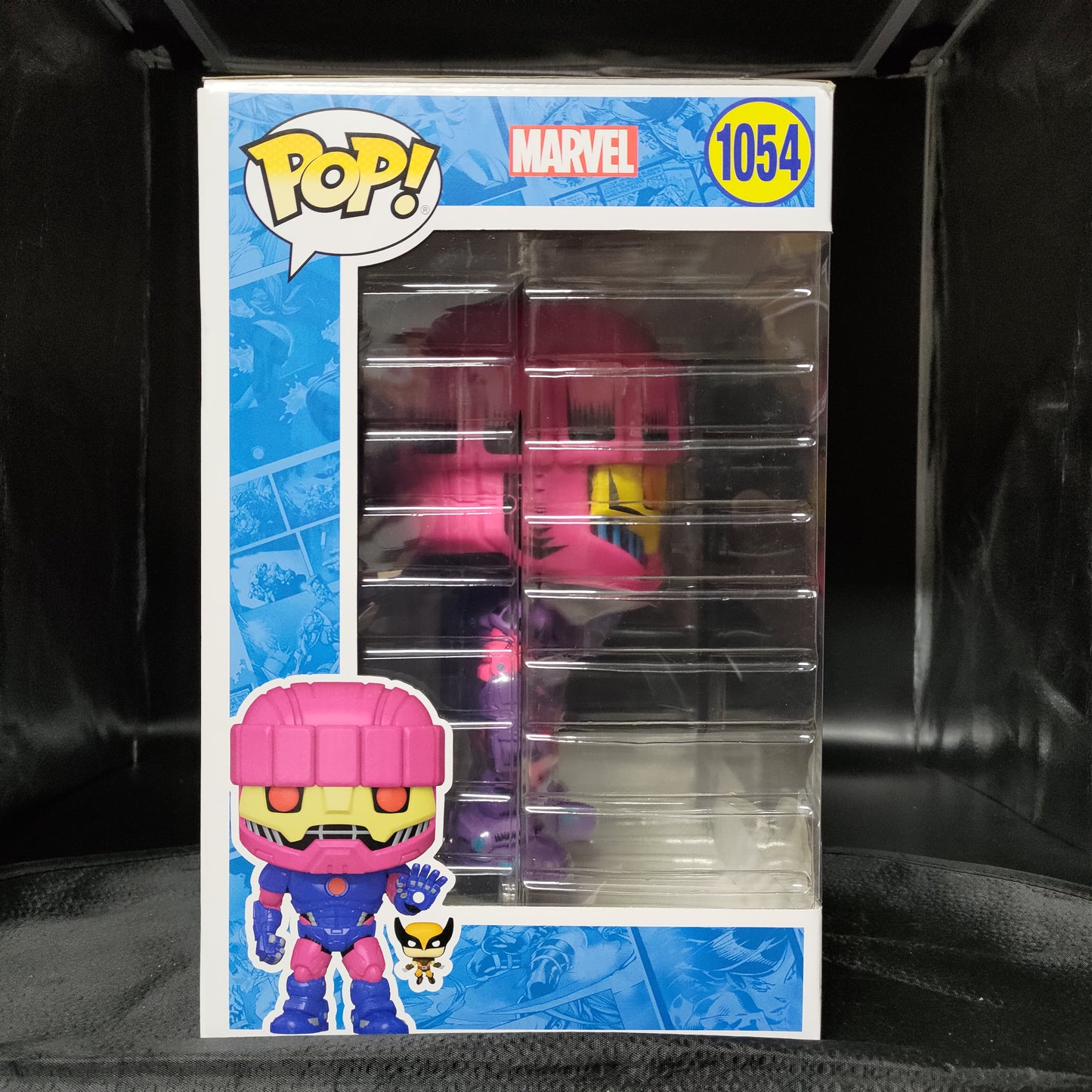 FUNKO POP! Bobble-Head Marvel RARE X-Men #1054 Sentinel with Wolverine (10in Jumbo) (Blacklight) [Funko Special Edition | Chase] [VAULTED]