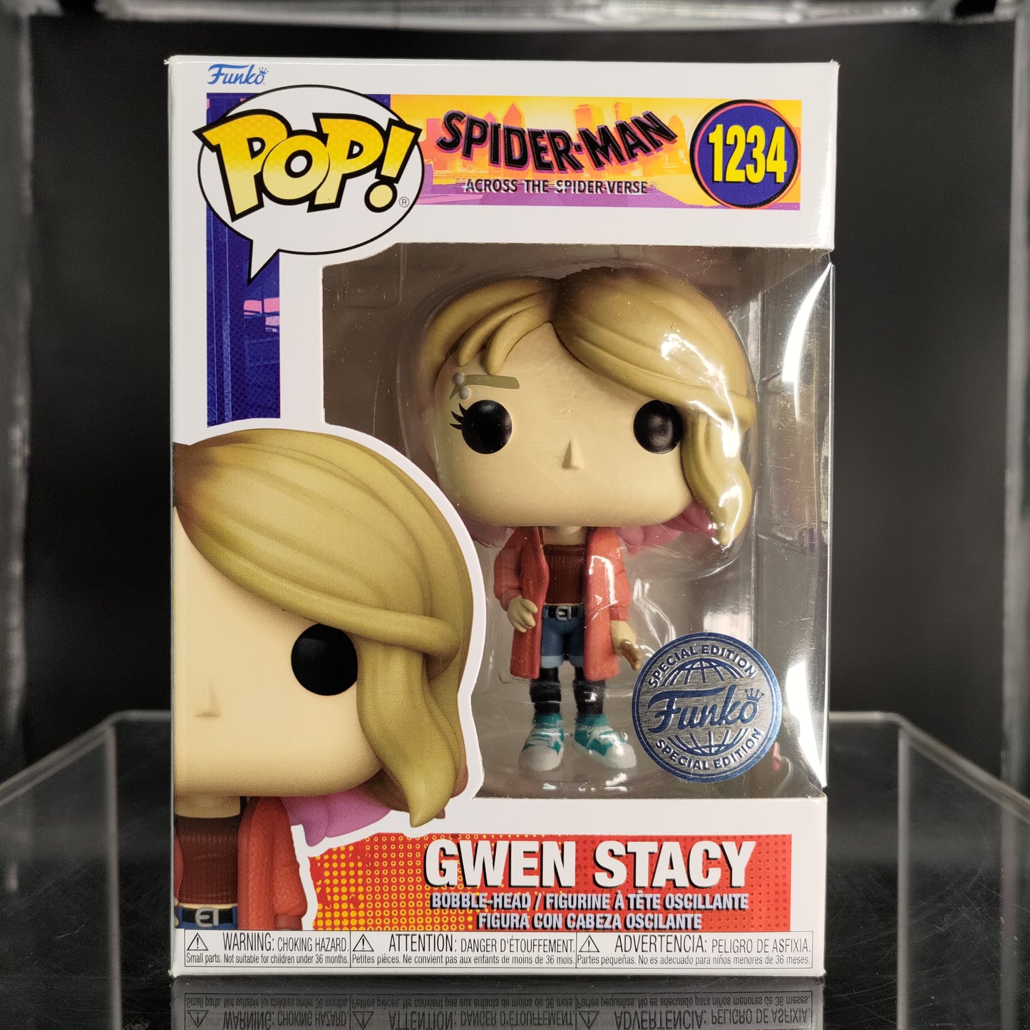 FUNKO POP! Bobble-Head Marvel RARE Spider-Man Across The Spiderverse #1234 Gwen Stacy (Across the Spider-Verse) [Funko Special Edition] [VAULTED]